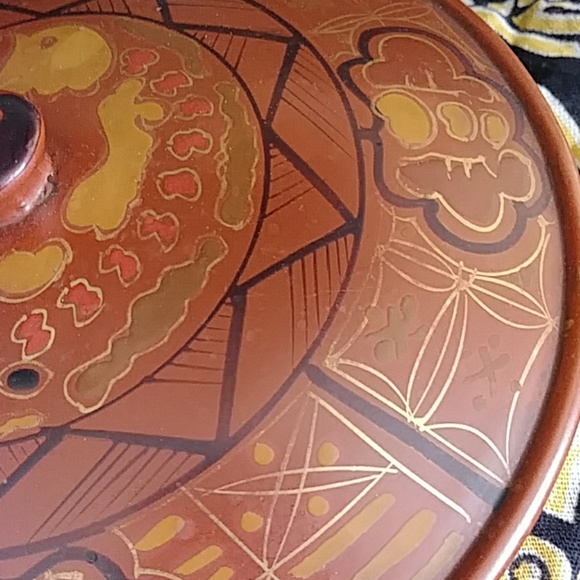 VINTAGE 70s Retro Yin and Yang Detailed Round Box🔥 - Picture 7 of 8